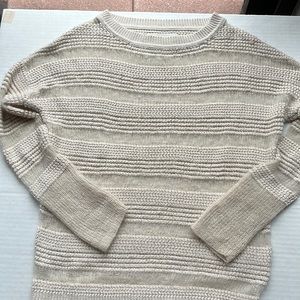 Bruchu Walker beige sweater with mesh stripes size P